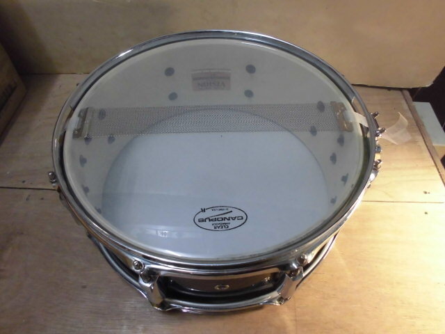 未調整品 Pearl VISION BIRCH 14×5インチ スネア 名器 パール ヴィジョン ビジョン バーチ ウッド REMO/CANOPUS ヘッドの画像6