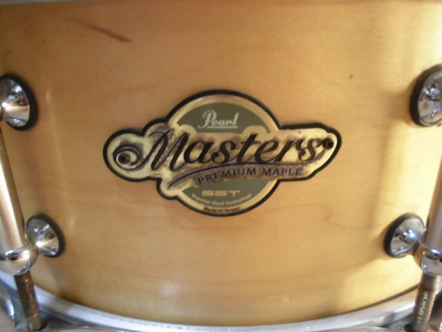 未調整品 Pearl MASTERS PREMIUM MAPLE SST 14×5インチ スネア 名器 パール プレミアム メイプル ウッド SN-14201スナッピーの画像2