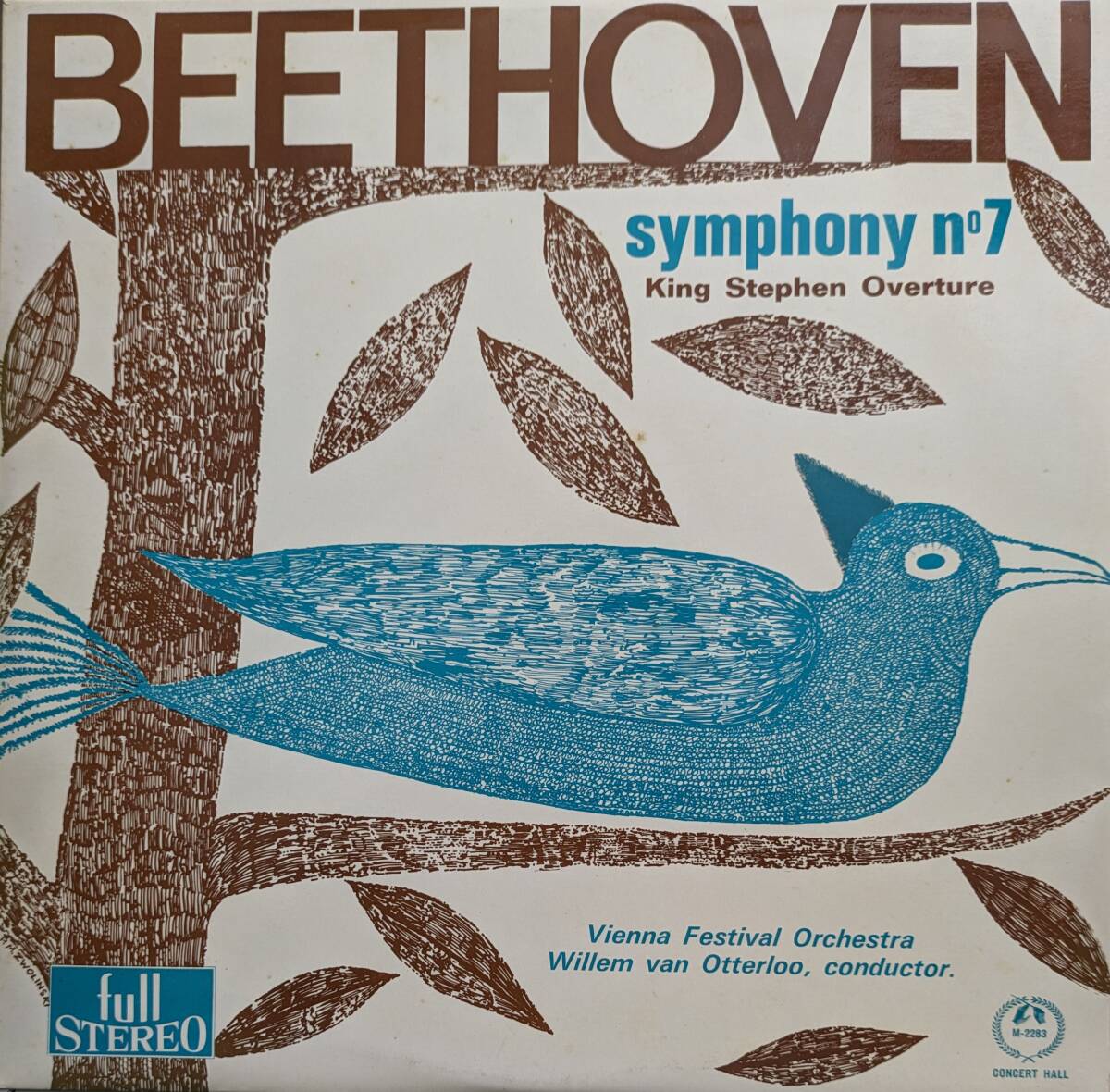 LP盤 ウィレム・ヴァン・オッテルロー/Vienna Festival Orch　Beethoven 交響曲7番 Op92 &「シュテファン王」序曲 Op117 _画像1