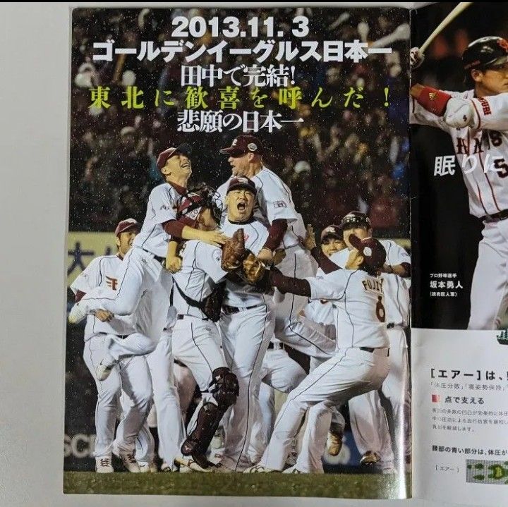 埼玉西武ライオンズファンムック2010秋号☆週刊ベースボール増刊 東北楽天イーグルス 2013日本シリーズ ポスター付　