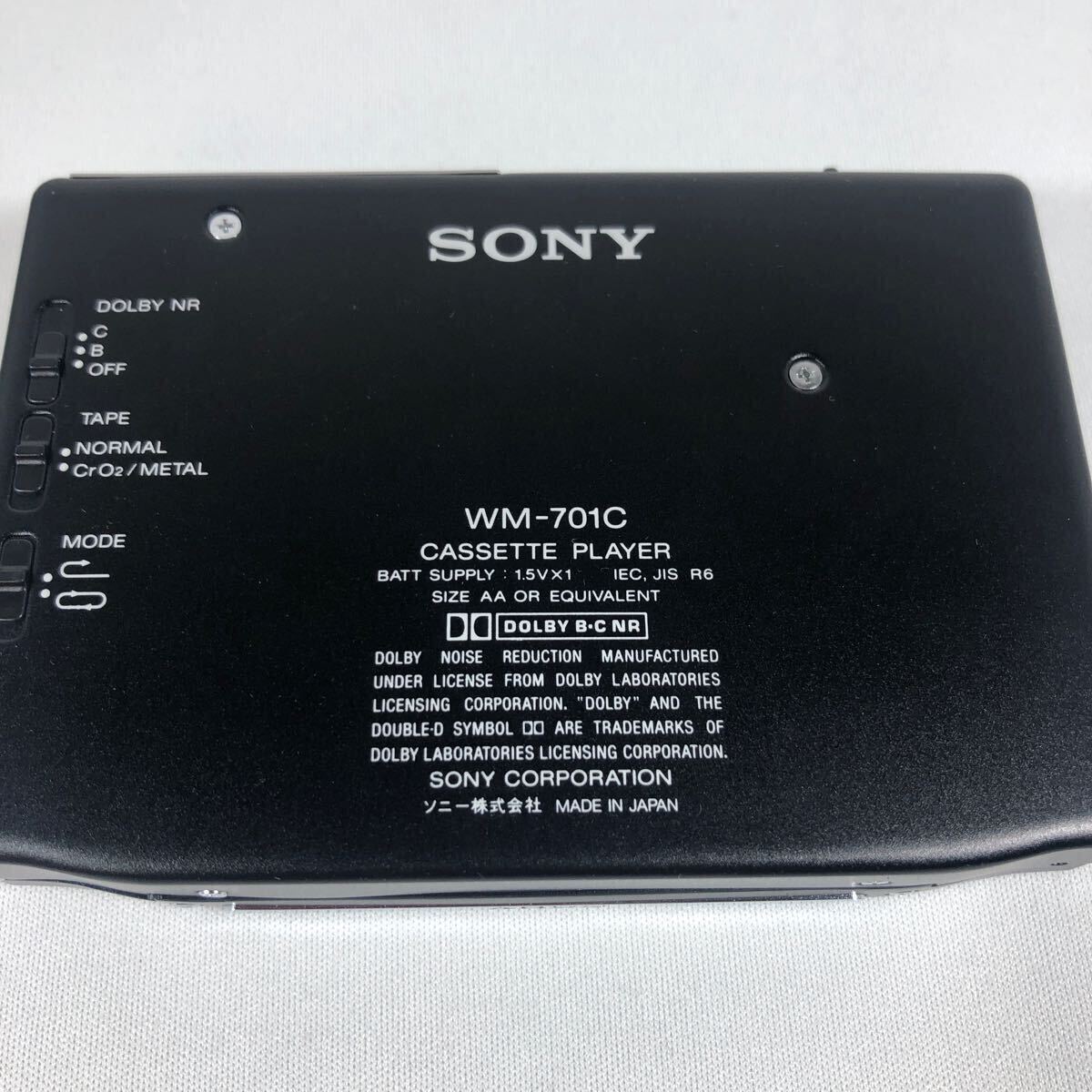 ジャンク SONY WALKMAN WM-701C ソニー カセットウォークマン ウォークマン カセットプレーヤー_画像6