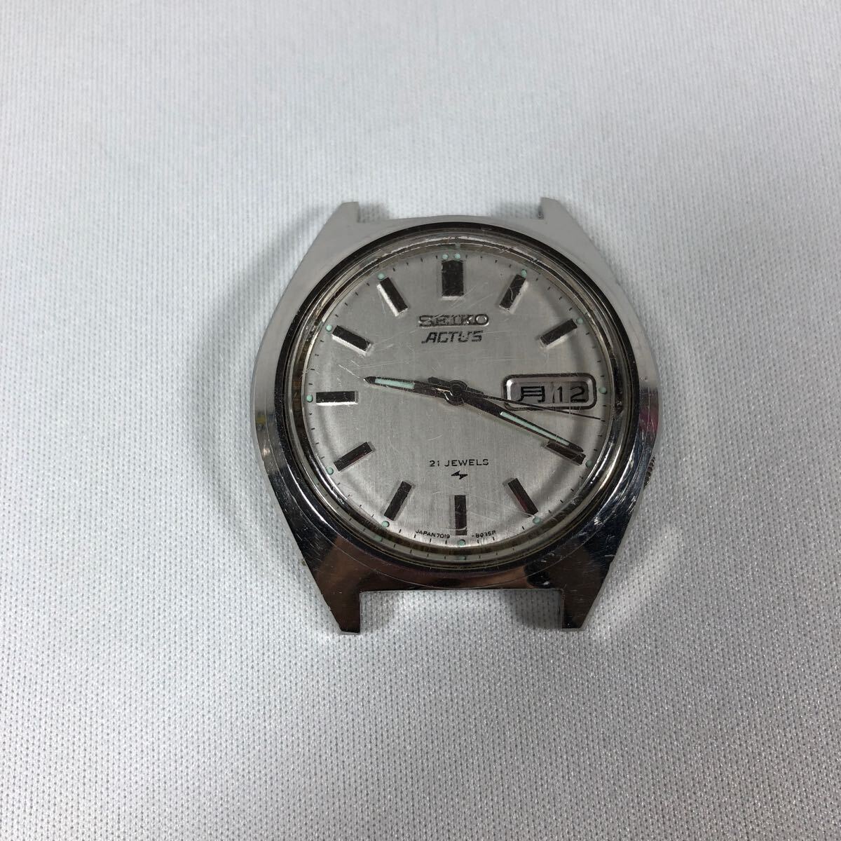 送料無料 SEIKO ACTUS 21 JEWELS 7019 8010 セイコー アクタス 21石 自動巻き 腕時計の画像1