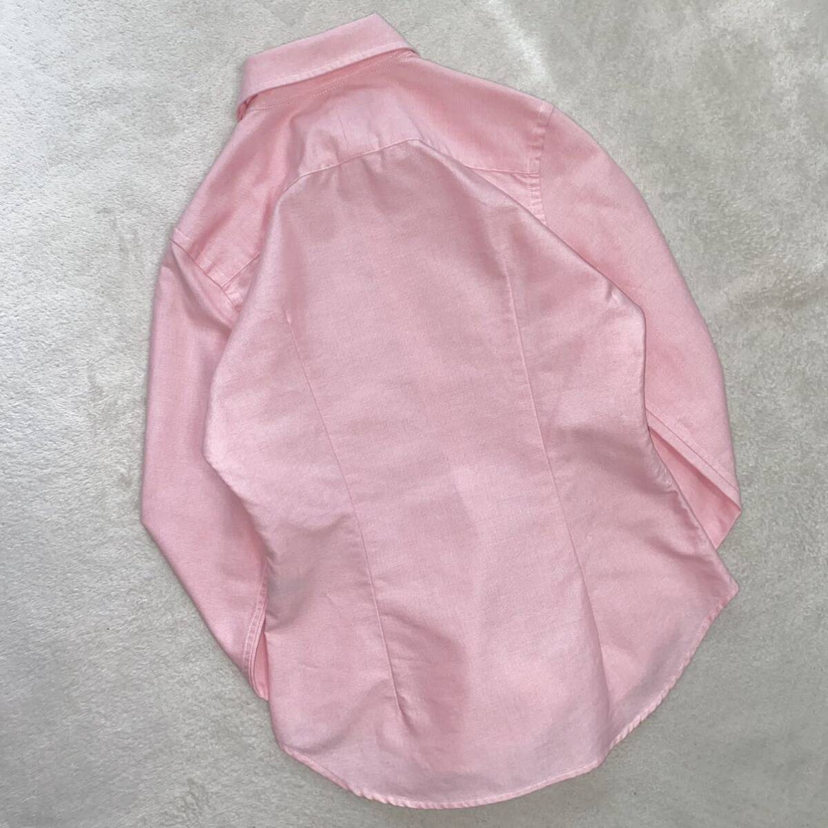 Ralph Lauren 美品　S位　正規品　家洗い可　清潔感&清涼感のある1着　単色シャツ　ピンク_画像9