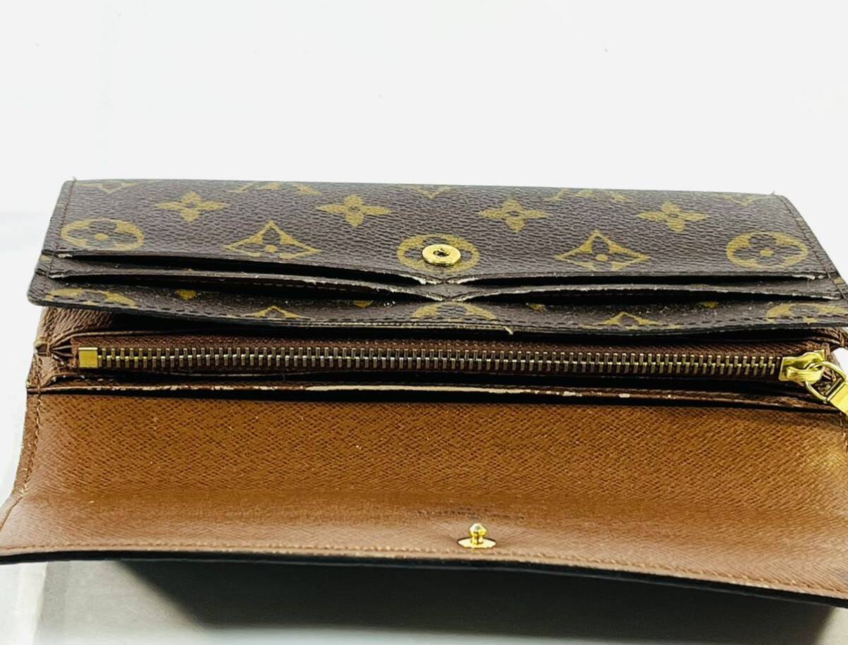 ◇1円 ★ LOUIS VUITTON ルイヴィトン モノグラム 長財布 ポルトフォイユ メンズレディース ヴィトン財布 used の画像6