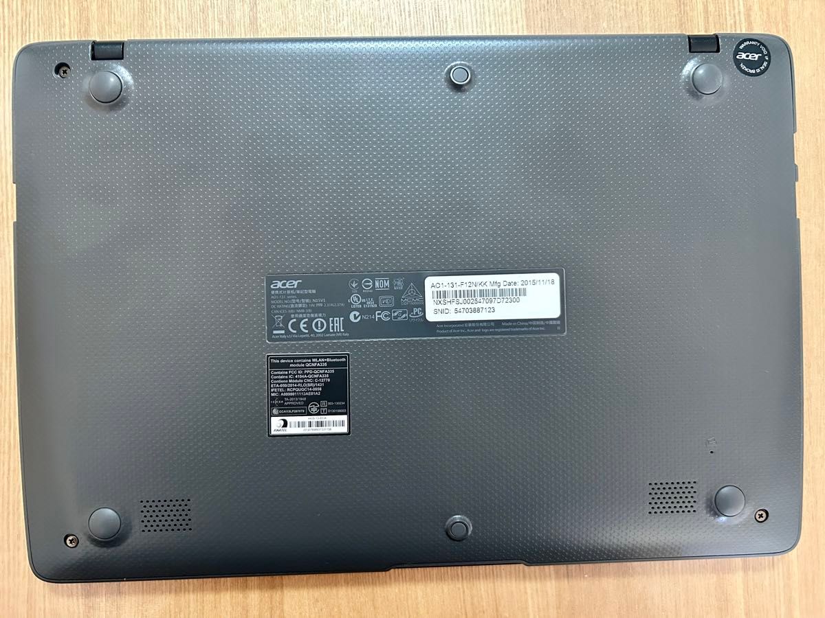 【ジャンク】Acer Aspire One Cloudbook AO1-131-F12N/KK DELL ASUS