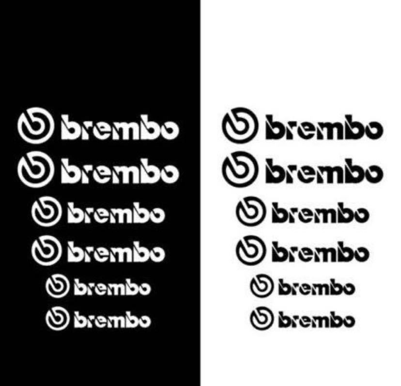brembo ブレンボ ブレーキキャリパー ステッカー デカール 耐久 耐熱【シルバータイプ】の画像3