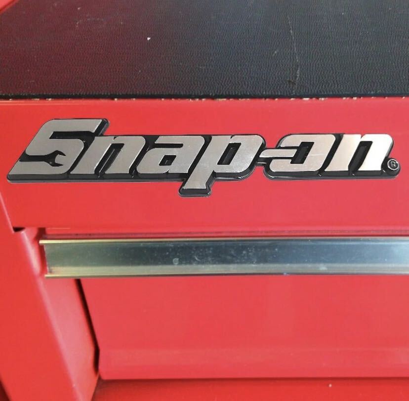 スナップオン（Snap-on）シルバーエンブレムステッカー 2枚セット 117mmの画像5