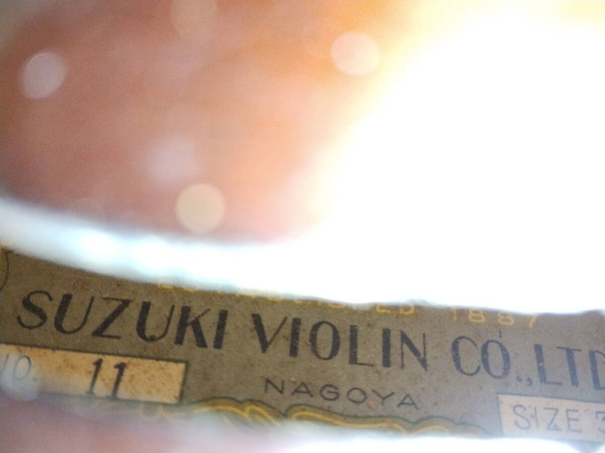 ヴァイオリン　SUZUKI　VIOLIN　No,11　3/4　【2】