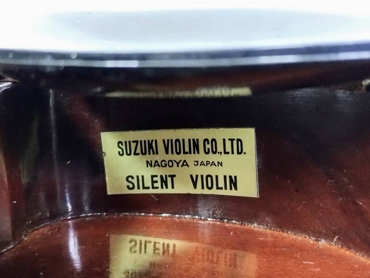 ヴァイオリン SUZUKI VIOLIN サイレント No.950 4/4 【3】の画像9