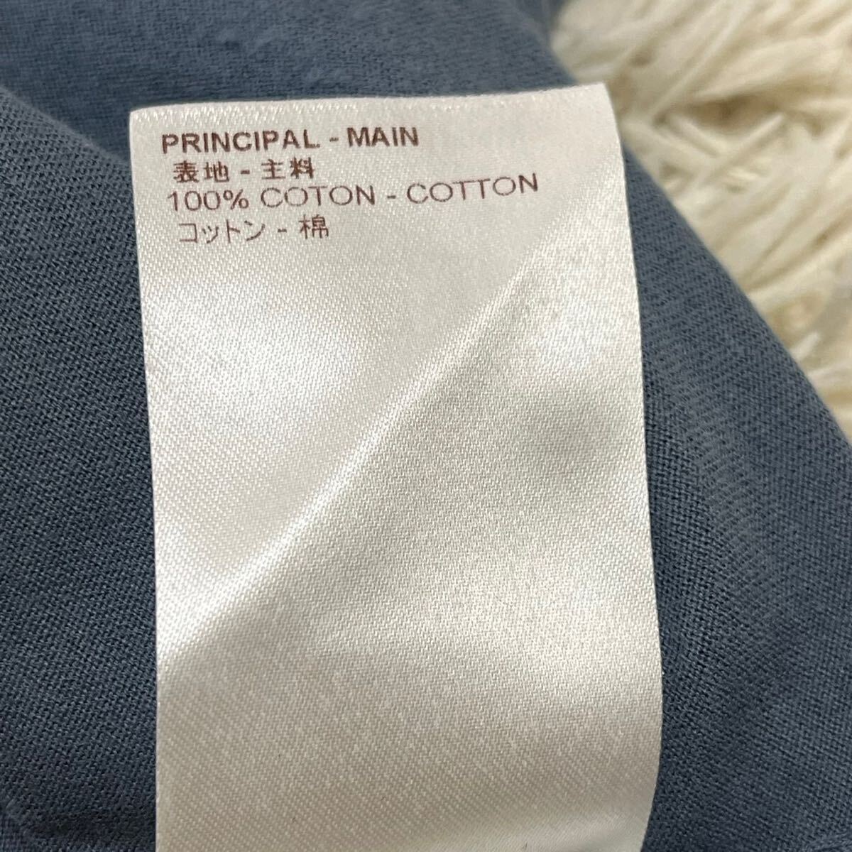 ルイヴィトン『圧倒的高級感』LOUIS VUITTON ロゴ LV プリント Tシャツ 半袖 カットソー Lサイズ 紺 ネイビー メンズの画像6