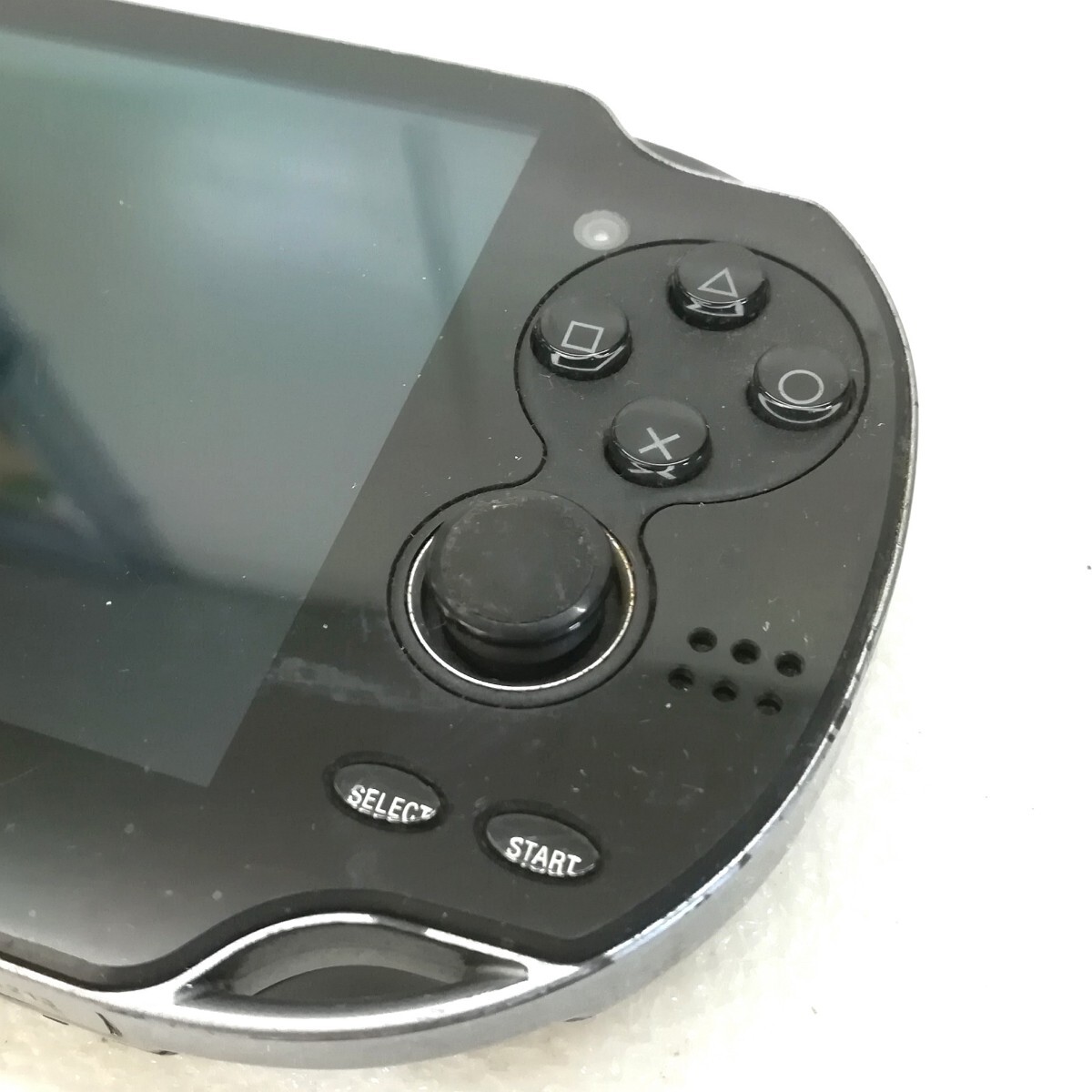 f2160/【電源コード無し ジャンク】SONY PlayStation Vita PCH-1100/機動戦士ガンダムエクストリームバーサスフォース ソフト の画像5