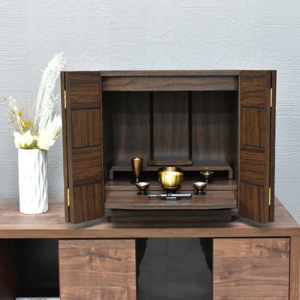  region limitation free shipping new goods furniture style modern Mini family Buddhist altar Brown present-day style 13 number wood grain natural tree popular compact btsu Dan stylish :ST40-3HQQ-KC