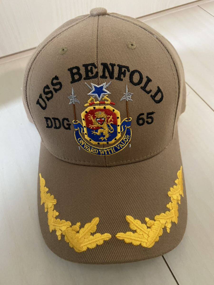 米海軍　アーレイバーク級イージス艦　ベンフォルド　帽子_画像1