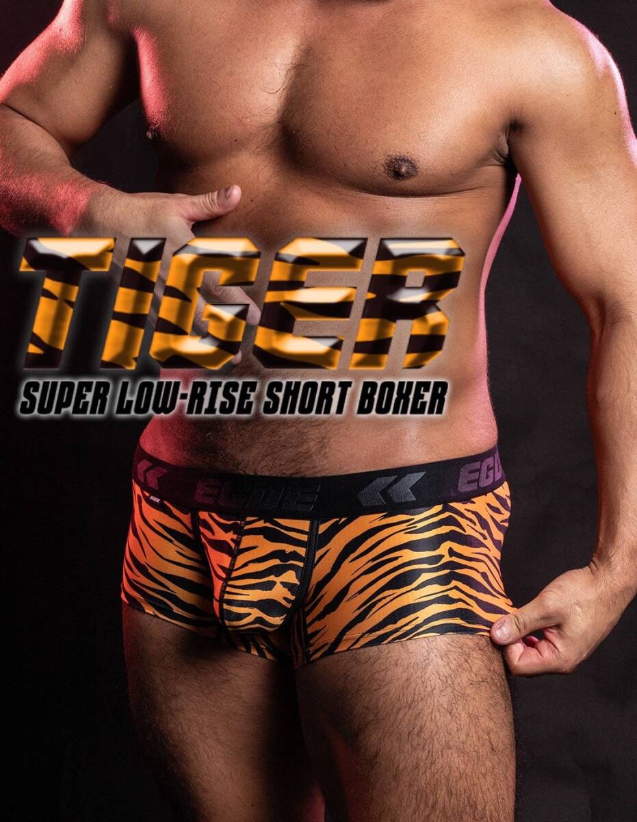 EGDE エッジ【TIGER スーパーローライズ ショートボクサー】タイガー/L_画像1