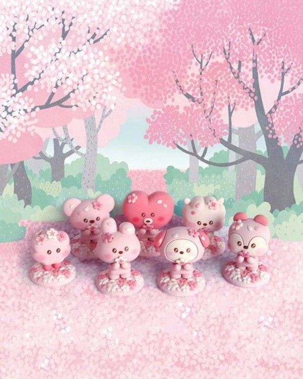 BT21 CHERRY BLOSSOM FIGURE  チェリーブロッサム フィギュア RJ