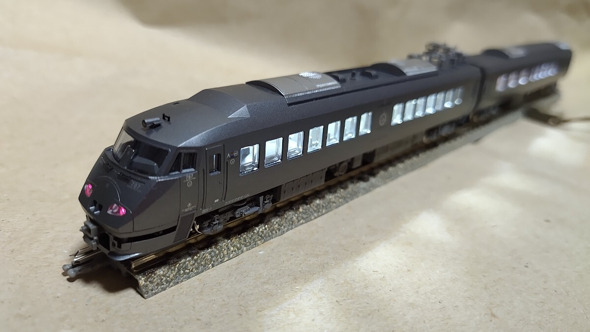 カトー KATO 787系 アラウンド・ザ・九州 7両セット 10-1540 オリジナルLED室内灯取り付け品_画像8