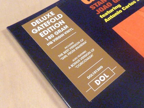 未開封 スタン・ゲッツ Stan Getz / Gilberto 限定見開きジャケ仕様HQ180g盤 Mono LPボーナス2曲追加 Joao Astrud Antonio Carlos Jobimの画像4