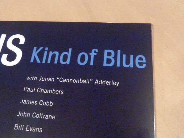 未開封 マイルス・デイヴィス Kind Of Blue 限定ブルーカラーHQ180g重量盤LP Miles Davis Bill Evans John Coltrane Cannonball Adderleyの画像8