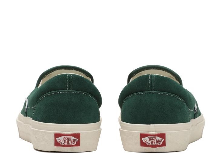 【VANS】 SLIP ON V98CF SUEDE　スエード素材 スリッポン　緑　グリーン　29cm_画像4