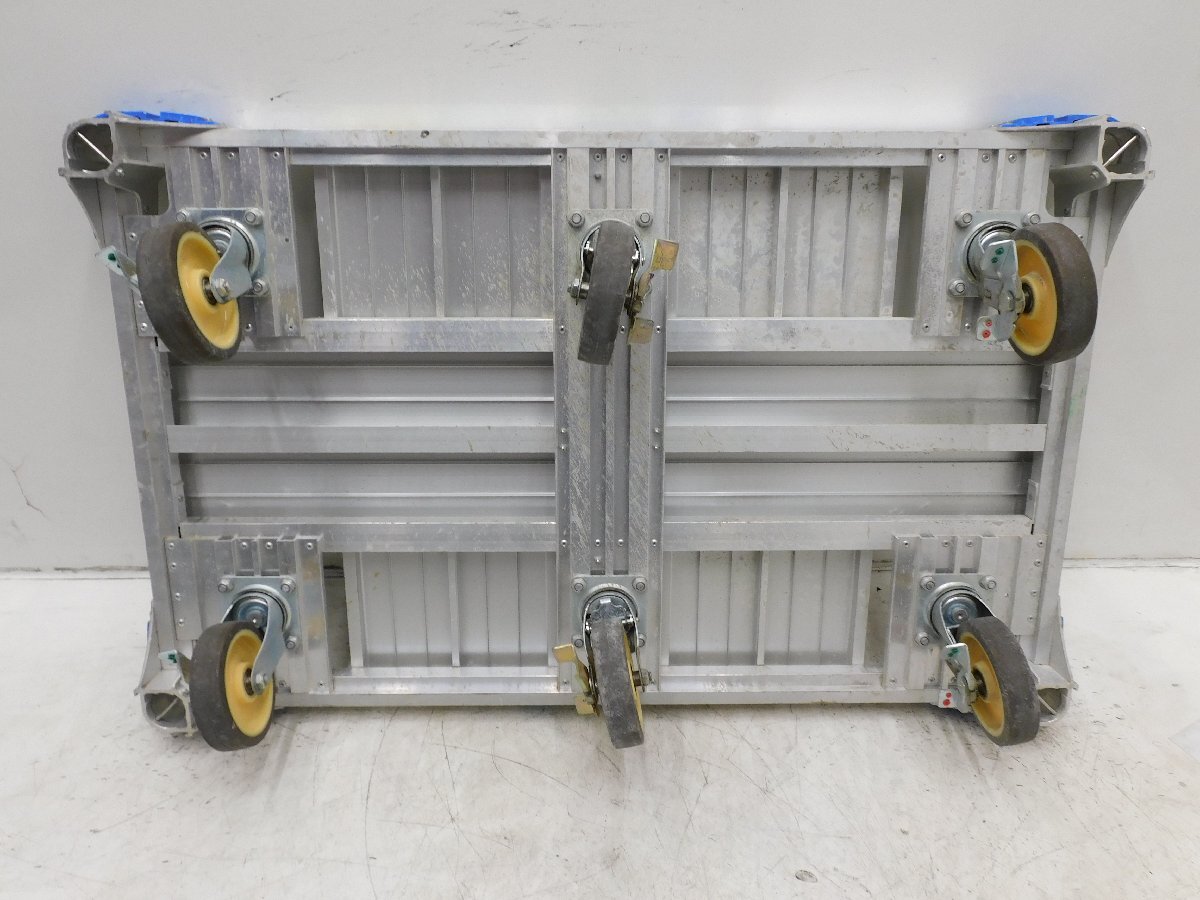 *1000 jpy start outright sales!*nakao aluminium alloy made flat cart AHK-1*aru lock Carry 6 wheel car * transportation * used *T418[ juridical person limitation delivery! gome private person un- possible ]