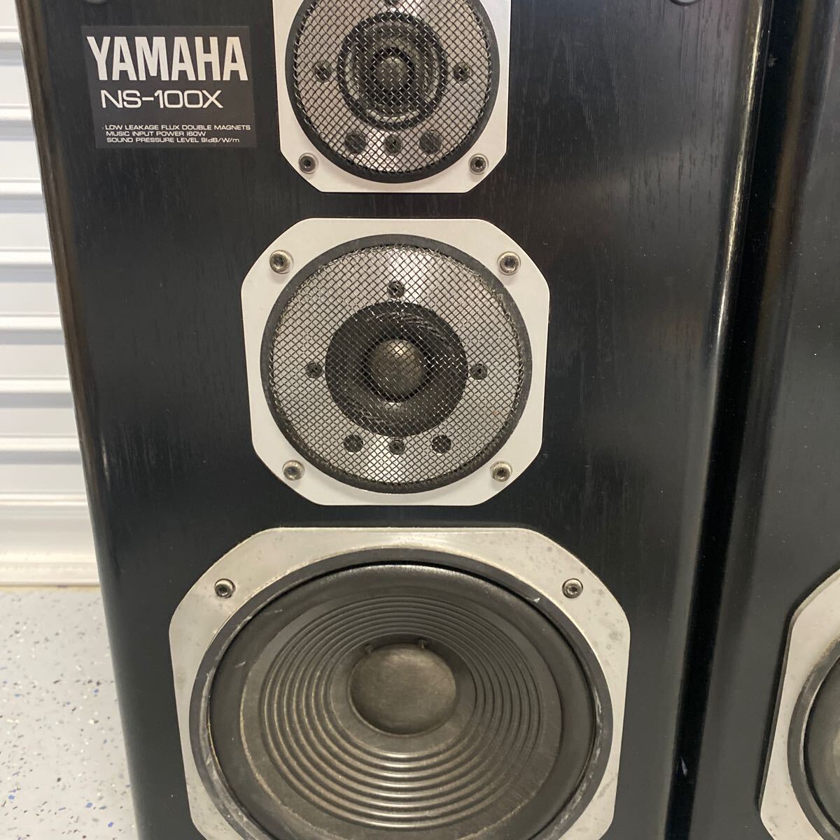 2403H28 YAMAHA NS-100X ヤマハ スピーカーペア 音響機器 佐川急便2個口発送にて 動作未確認 現状品の画像3