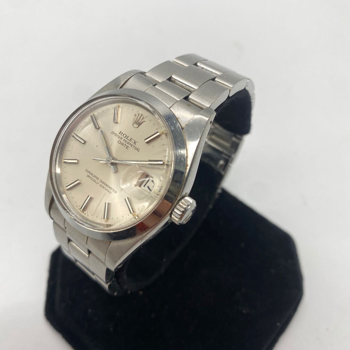 2403F41 ROLEX OYSTER PERPETUAL DATE ref.1500 ロレックス メンズ自動巻き腕時計 デイト 稼働ok 現状品の画像2