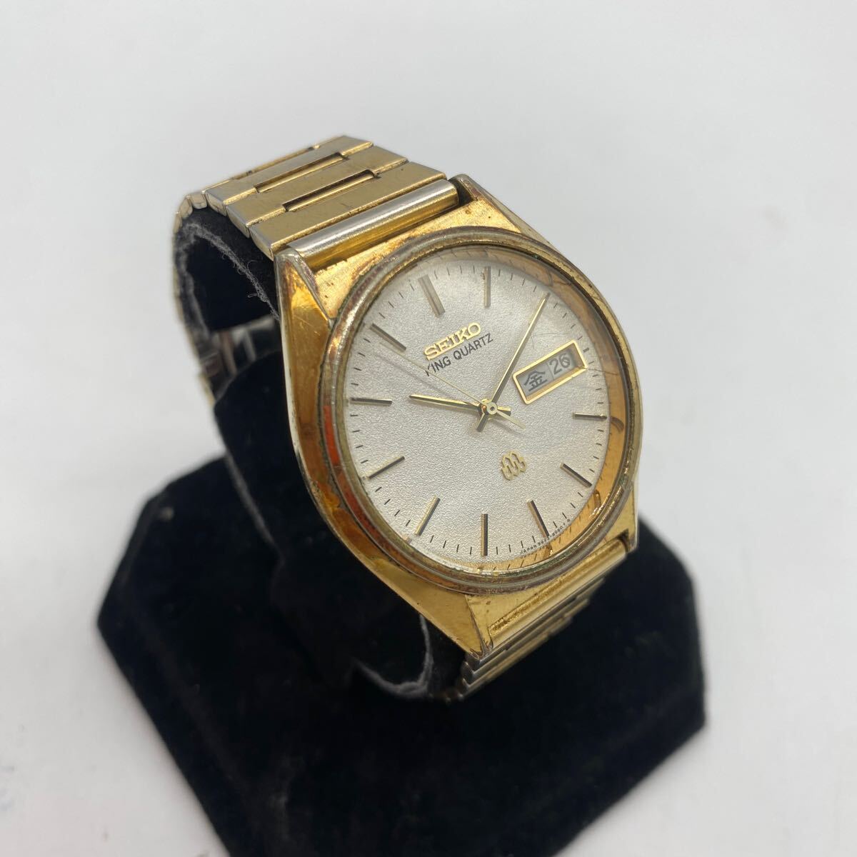 2404F7 SEIKO KING QUARTZ 9923-8060 セイコー キングクォーツ メンズ腕時計 QZ デイデイト 現状品_画像2