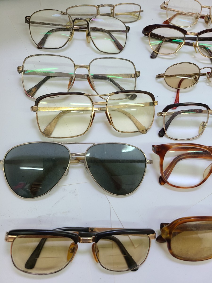 サングラス メガネ 眼鏡 メガネフレームジャンク品まとめうり18本 (0402a13)の画像2