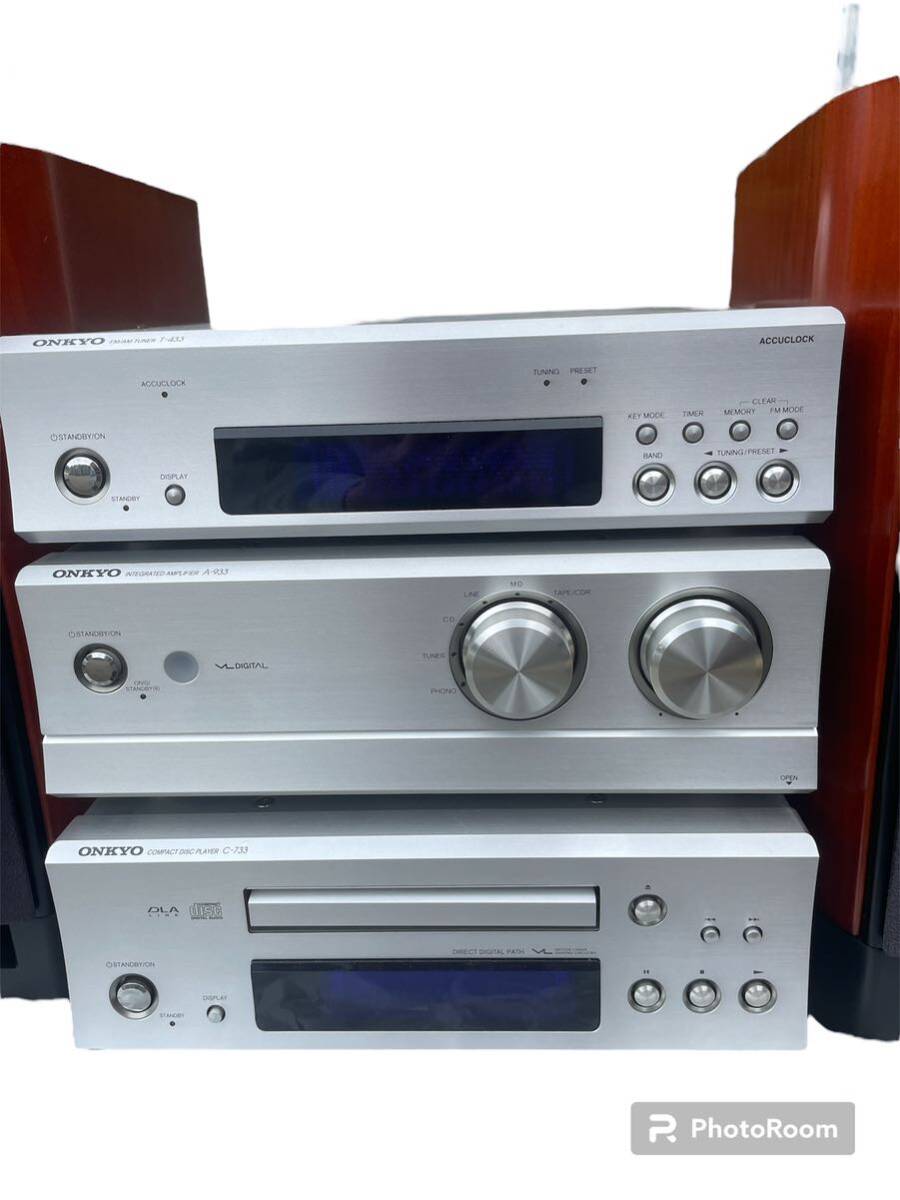 17000円 オンキョーシステムコンポ t-433 A-933 C-733 17000円 オンキョーシステムコンポ t-433 A-933 C-733