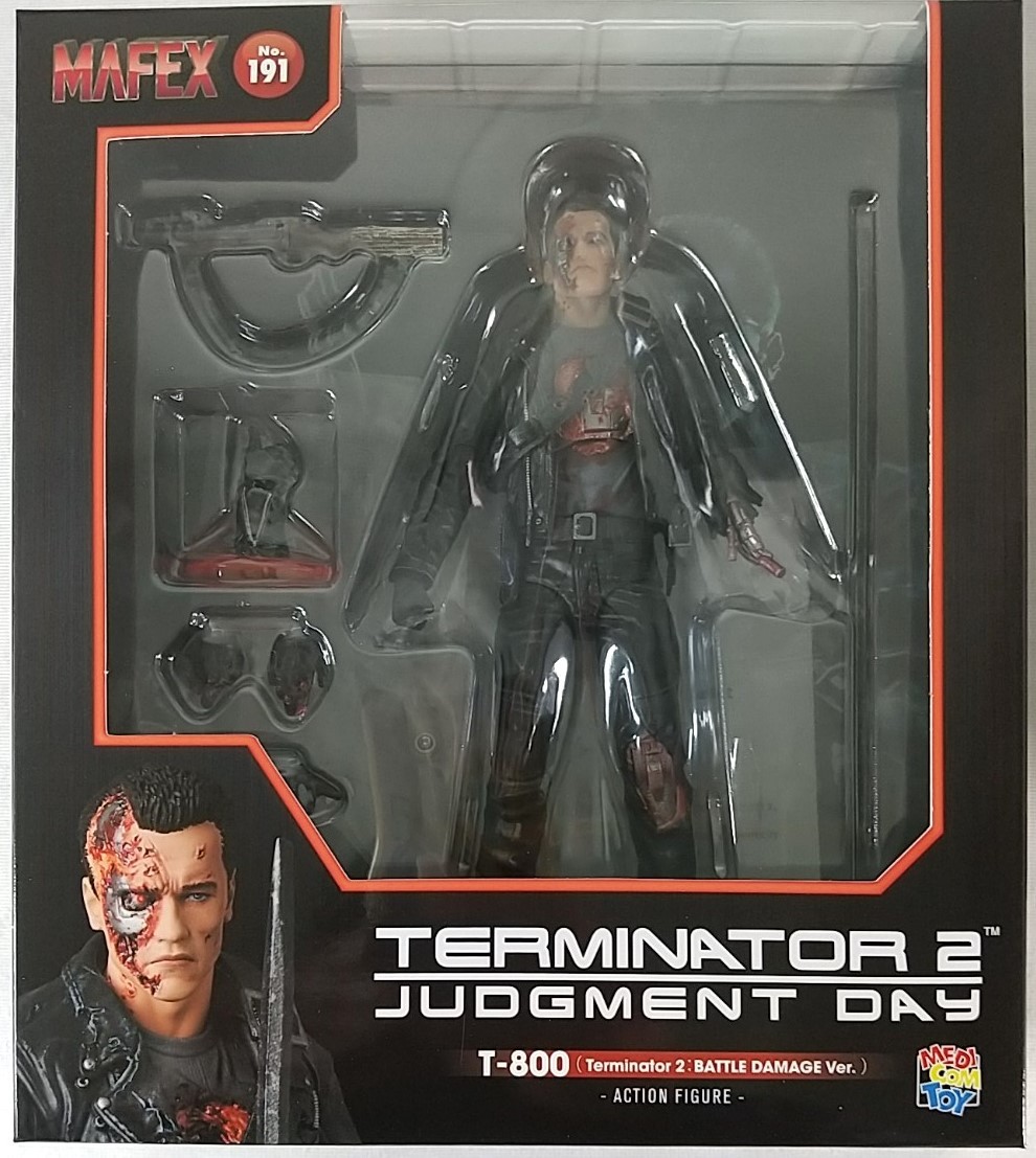 【新品 未開封】MAFEX No.191 T-800（Terminator2：BATTLE DAMEGE Ver.）ターミネーター2の画像1