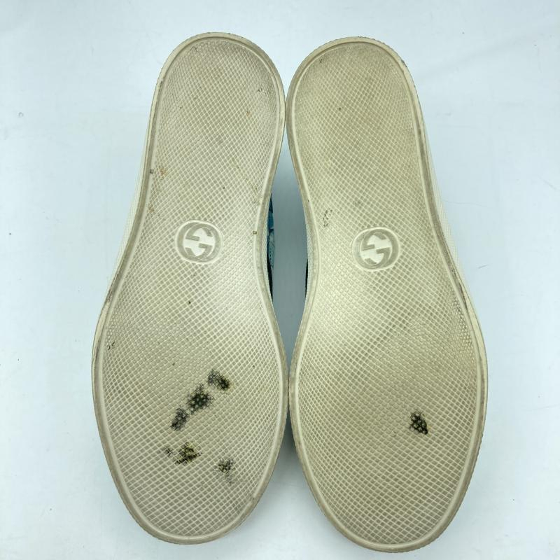 【中古】GUCCI GGブルームス スリッポン 6 1/2 546152 グッチ フラワー 総柄 ブルーグッチ[240019451720]_画像4