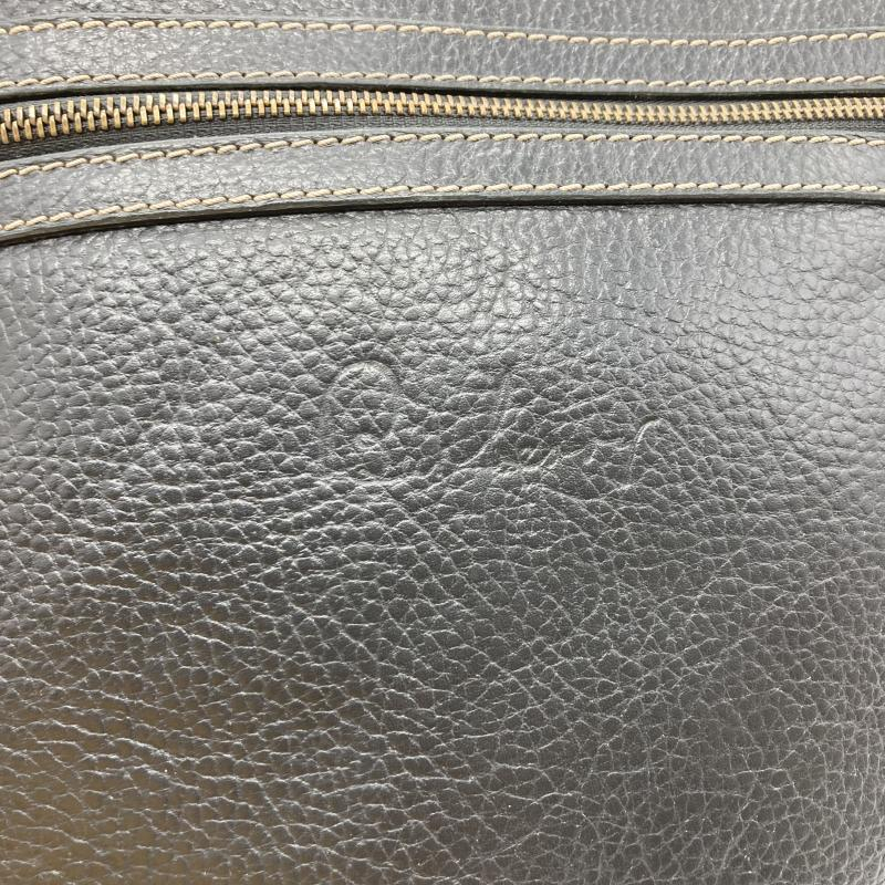 【中古】BURBERRY レザーショルダーバッグ バーバリー ブラック イタリア製[249008248787]_画像6