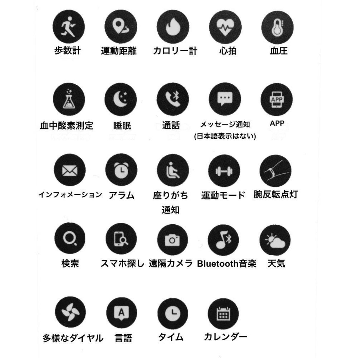 スマートウォッチ Bluetooth通話機能付き 血圧計 Android iPhone 腕時計 多機能 活動量計 心拍計 大画面