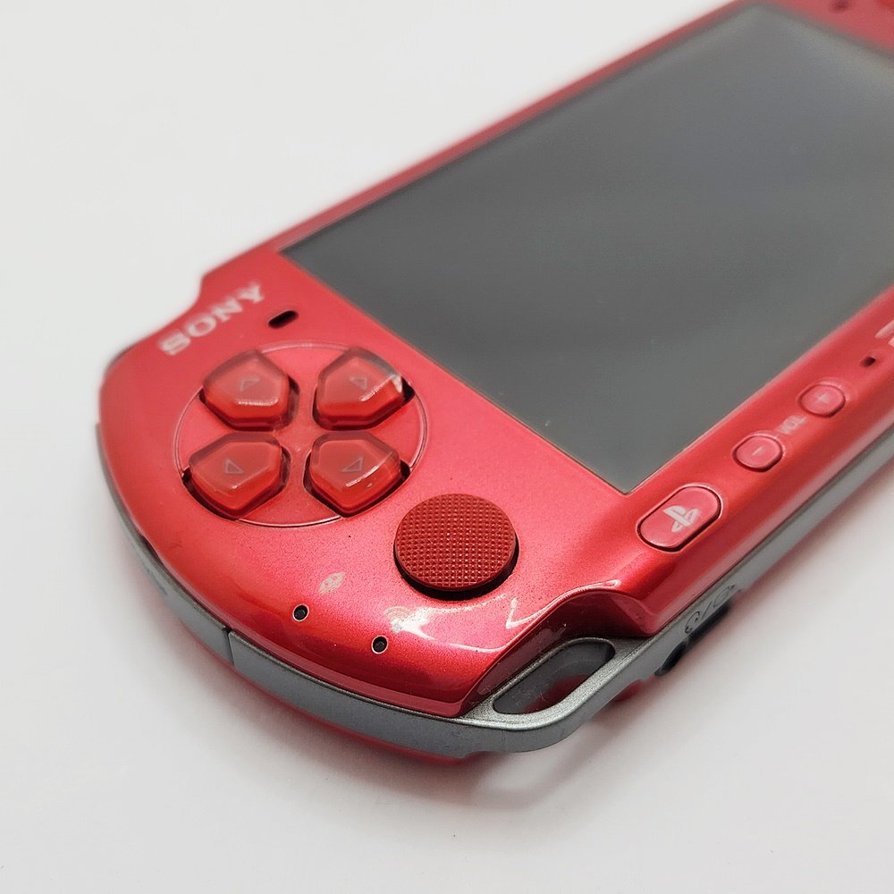 TO1 ソニー SONY PSP-3000 レッド 本体 動作未確認の画像2