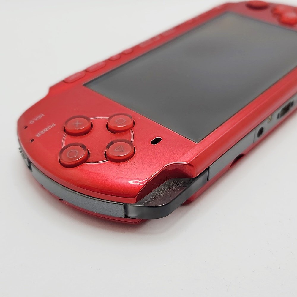 TO1 ソニー SONY PSP-3000 レッド 本体 動作未確認の画像4
