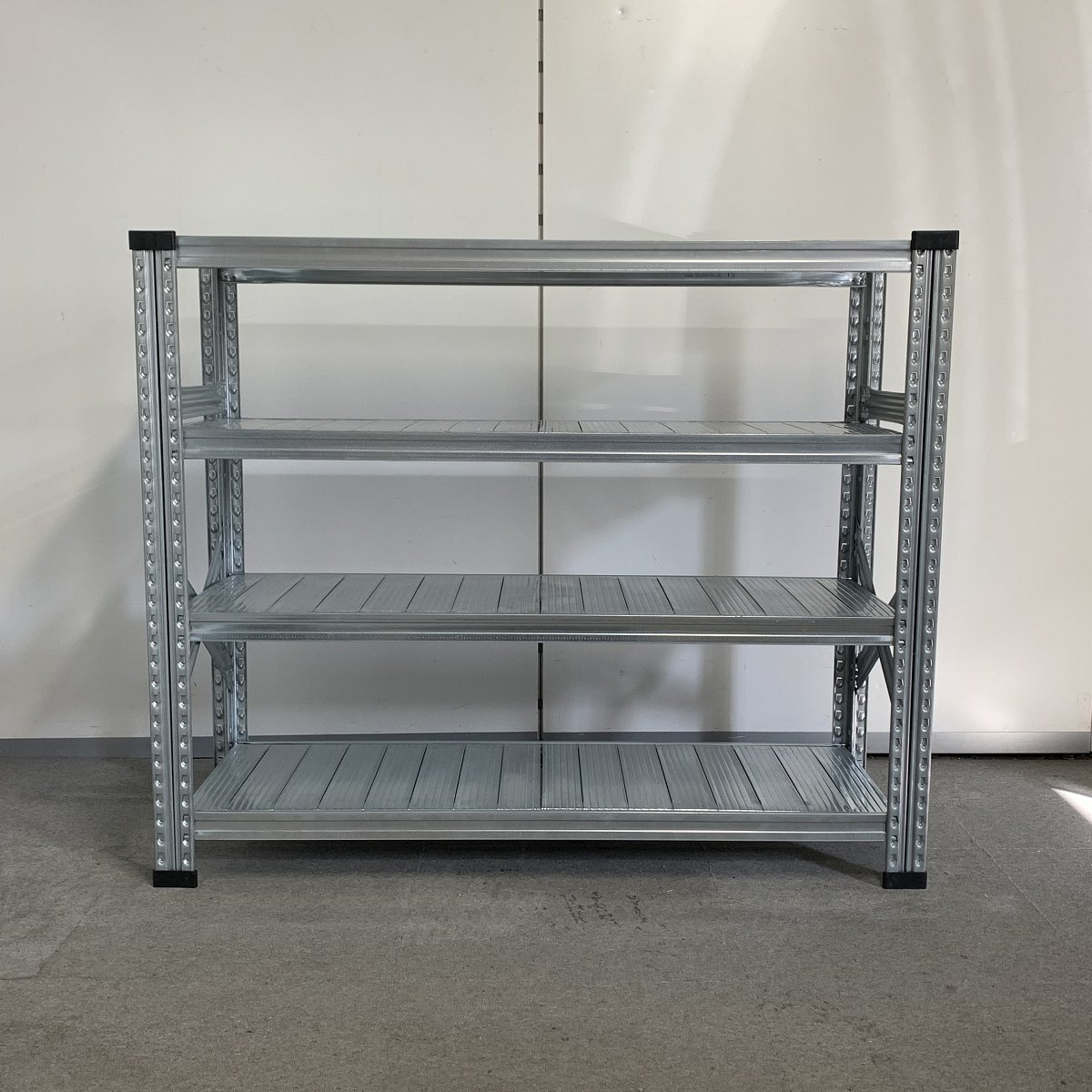 sw18*[METALSISTEM]4 step steel shelf W1280×D410×H1065mm / Italy made metal system SUPER123 light weight rack 