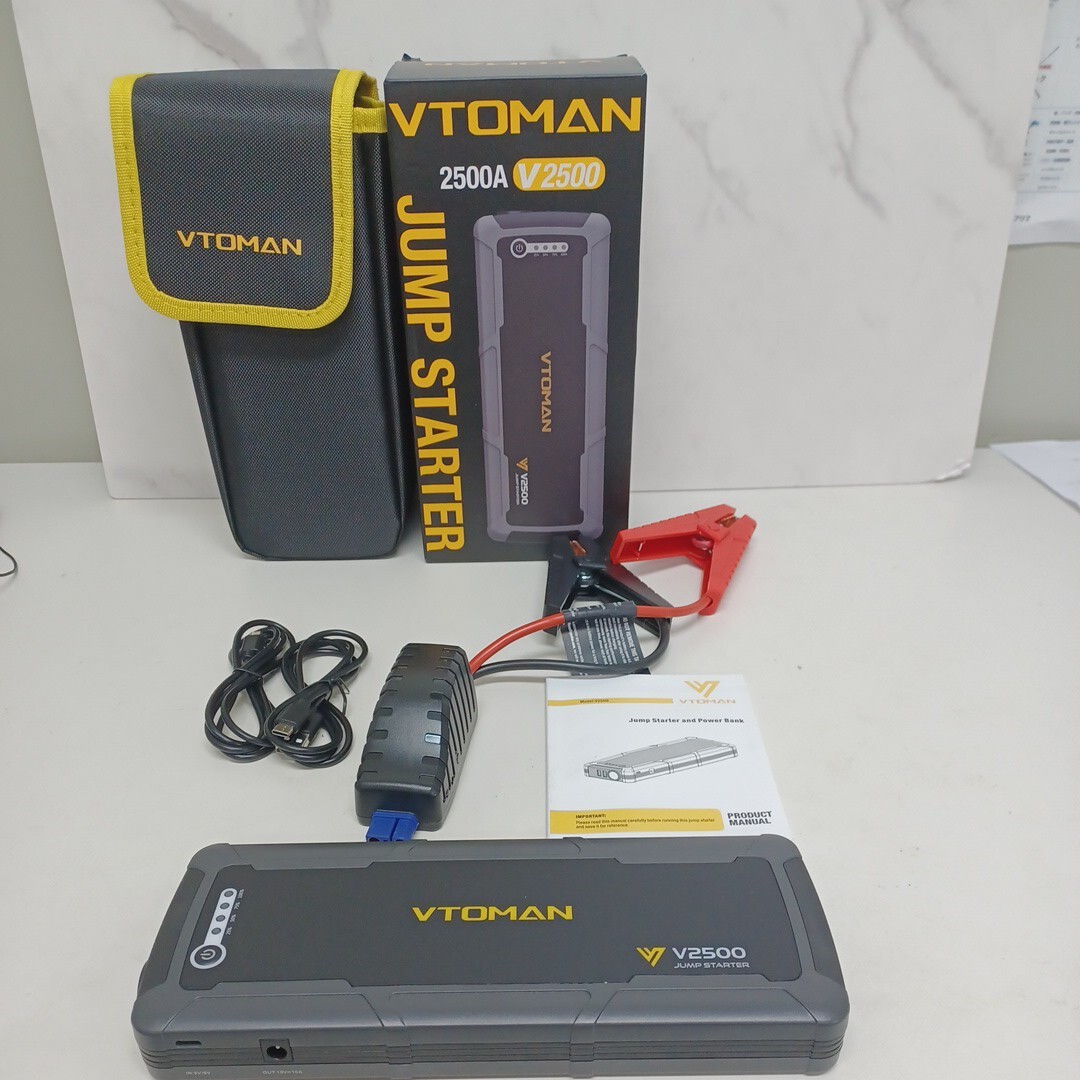 y042608f VTOMAN Jump стартер зажигание 12V специальный V2500( товар с некоторыми замечаниями ) дешевый 