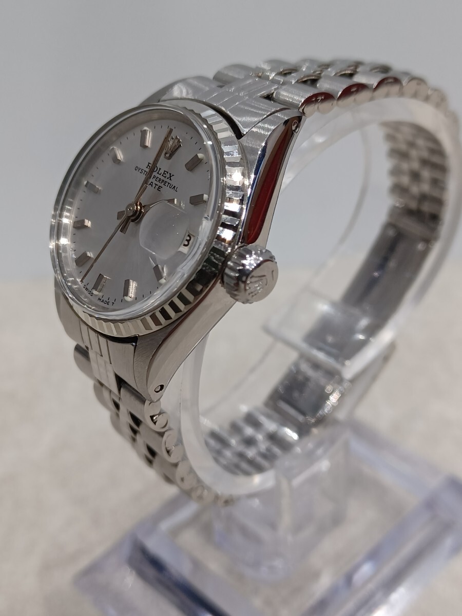 y041001f ROLEX（ロレックス）オイスター パーペチュアル デイト 6517 レディース OYSTER_PERPETUAL_DATE 自動巻きの画像4