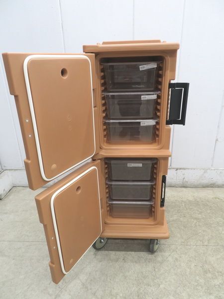 G579◆CAMBRO◆フードパン用カムカート UPC800 460×640×1360 コーヒーベージュ 栃木 宇都宮 中古 業務用 厨房機器_画像2