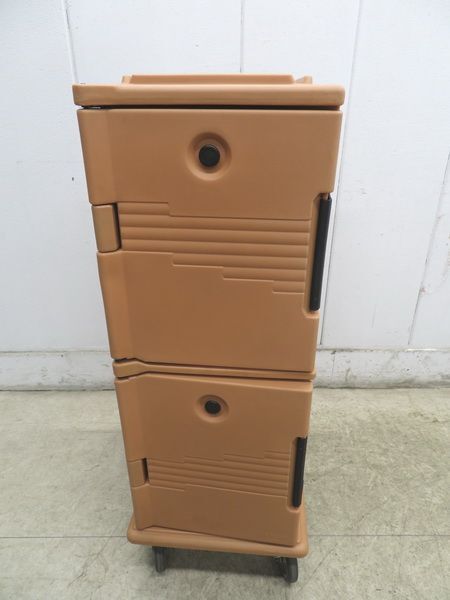 G579◆CAMBRO◆フードパン用カムカート UPC800 460×640×1360 コーヒーベージュ 栃木 宇都宮 中古 業務用 厨房機器_画像1