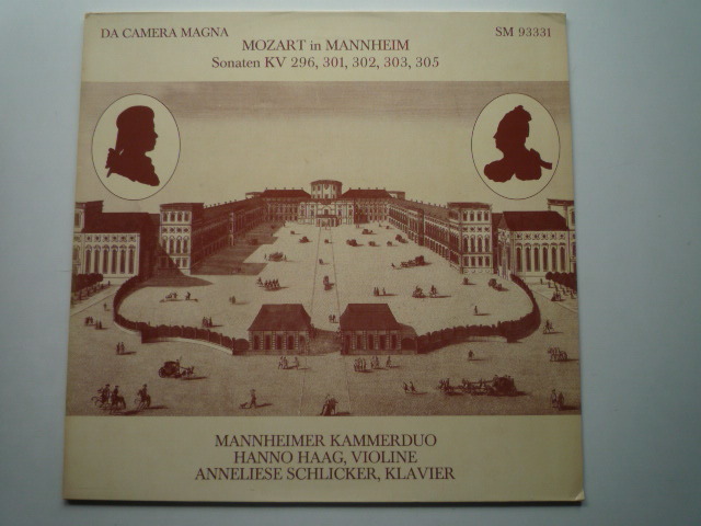 SQ07 独DA CAMERA盤LP モーツァルト/ヴァイオリン・ソナタK.296、301-3、305 Haag/Schlicker_画像1