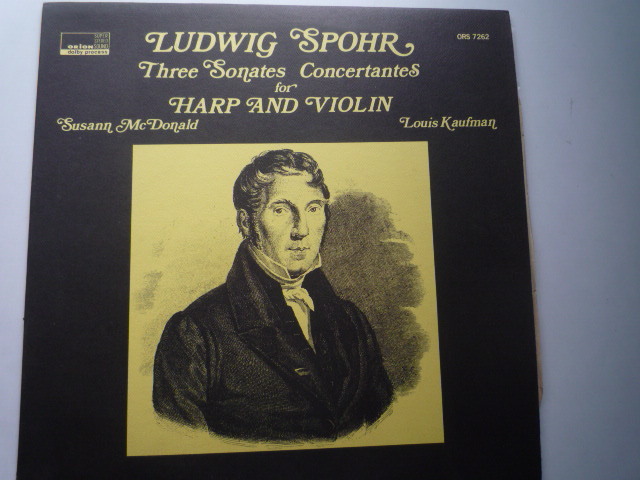 SQ86 米ORION盤LP シュポア/ハープとヴァイオリンのソナタ集 スーザン・マクドナルド/カウフマンの画像1