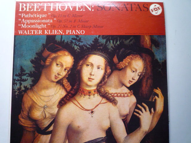 SR88 米VOX盤LP ベートーヴェン/ピアノ・ソナタ8、23、14番 クリーン_画像1