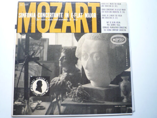 SS78 米EPIC盤LP モーツァルト/協奏交響曲k.364、.261、269、373 クライン、ゴドウィン/パウムガルトナー_画像1