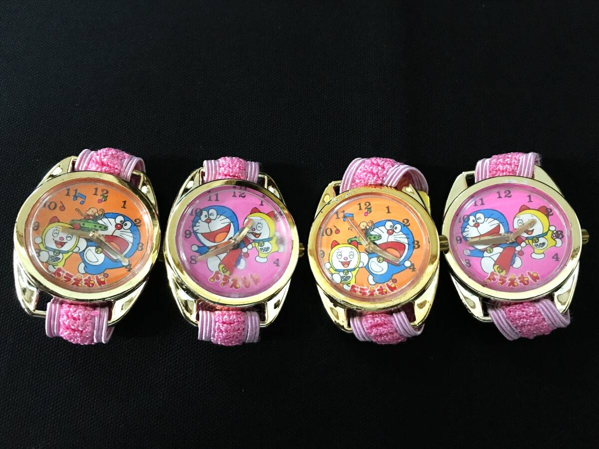  неиспользуемый товар Doraemon жестяная пластина часы наручные часы 4 позиций комплект глициния . не 2 самец аниме в это время было использовано Showa 