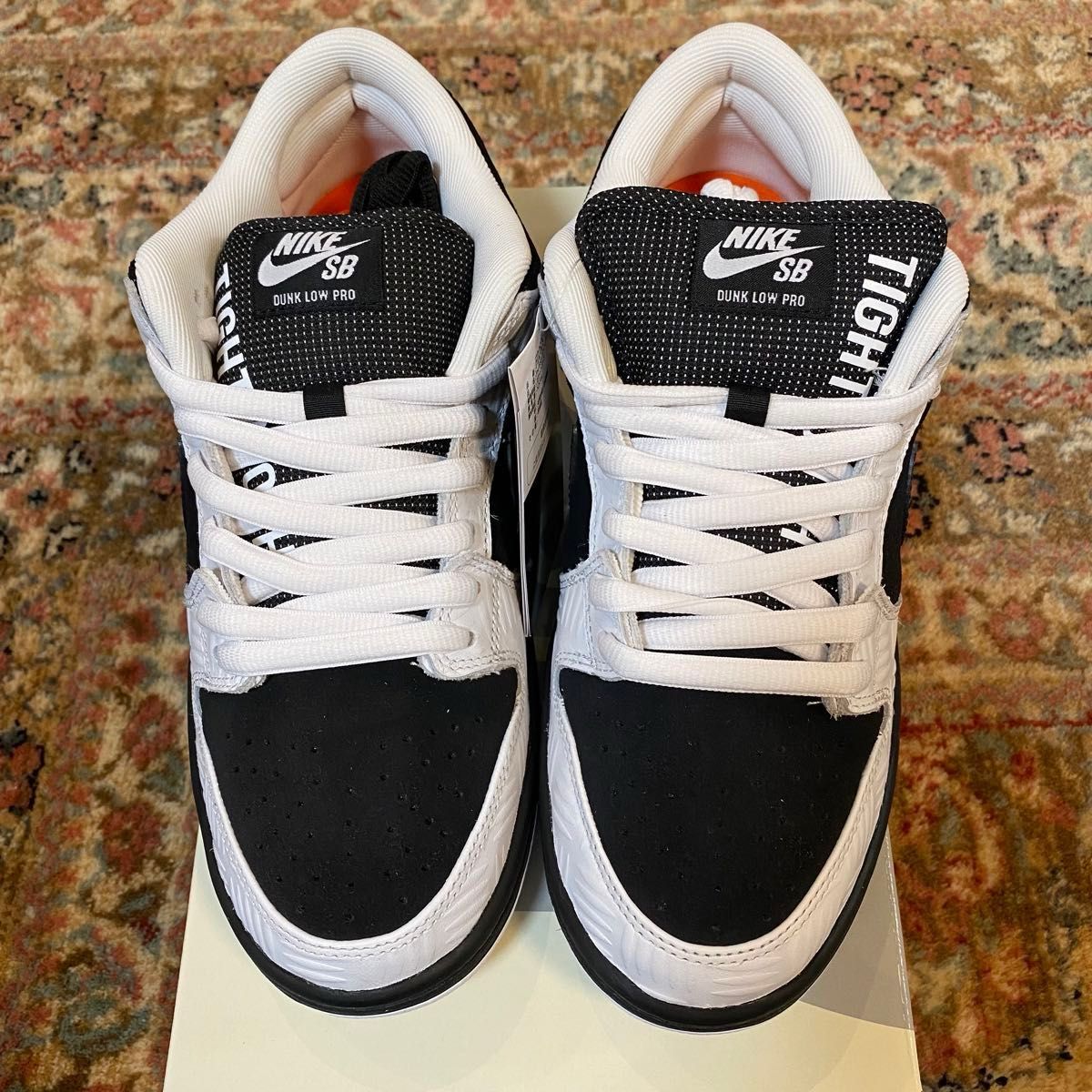 TIGHTBOOTH × Nike SB Dunk Low Pro QS "Black and White" 27cm