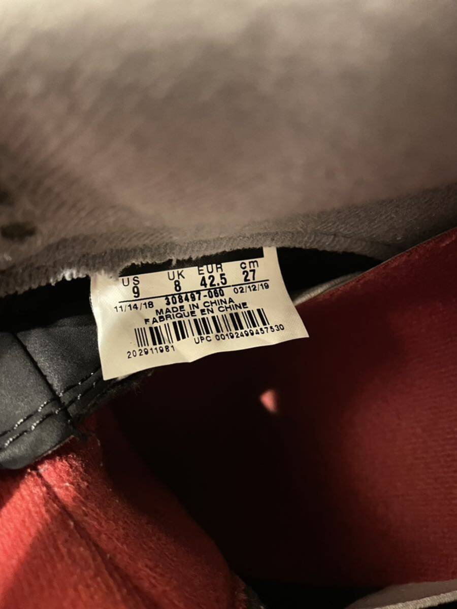売切Nike Air Jordan4 Retro Bred 2019 US9 27cm 箱 下げ札有 ナイキ エアジョーダン4レトロ ブレッド　308497-060 _画像9