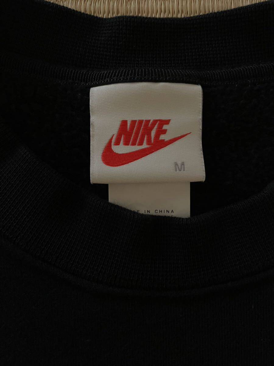 売切レアStussy Nike International Crewneck Sweatshirt Black黒 Mサイズ ステューシー ナイキ スウェット クルーネック_画像4