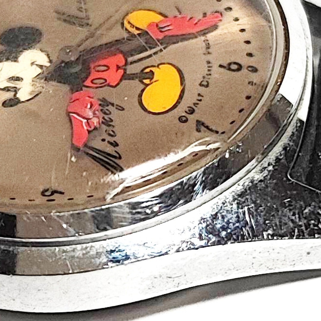 SEIKO DISNEY TIME セイコー ディズニータイム 5000-7000 ミッキーマウス メンズレディースキッズ腕時計 手巻き ジャンク G131の画像5