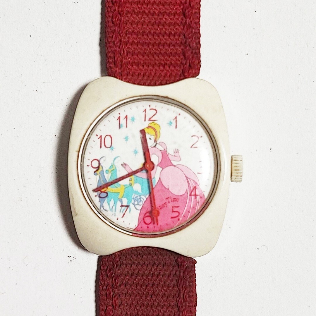 SEIKO DISNEY TIME セイコー ディズニータイム シンデレラ メンズレディースキッズ腕時計 手巻き ジャンク H136の画像1